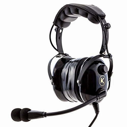 KORE AVIATION KA-1 Premium Gel Ear Seal PNR Pilot Aviation Headset with MP3 Support and Carrying Case