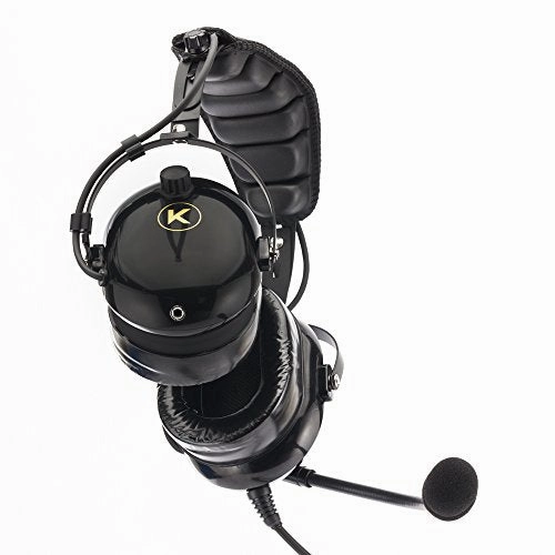 KORE AVIATION KA-1 Premium Gel Ear Seal PNR Pilot Aviation Headset with MP3 Support and Carrying Case