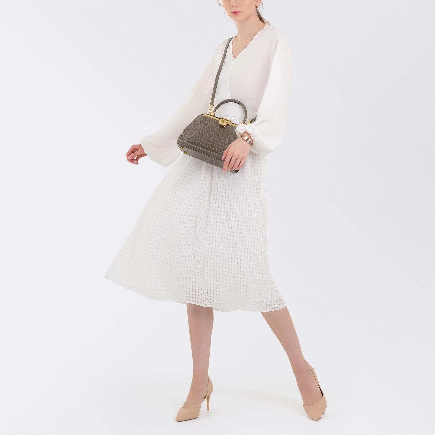 KP HOMAGE CRESCENT CHARM HANDBAG