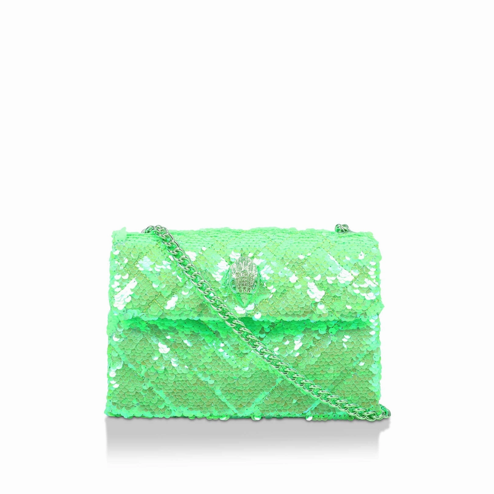 Kurt Geiger Medium Sequin Kensington Crossbody bag-Green