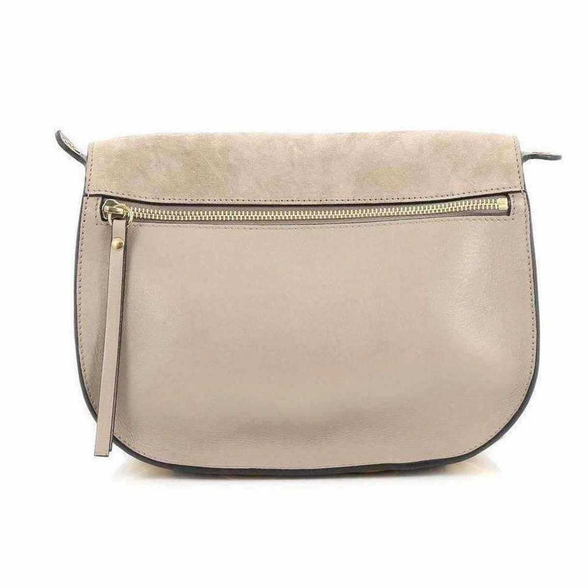 Kurtis Beige Leather and Suede Mini Bag