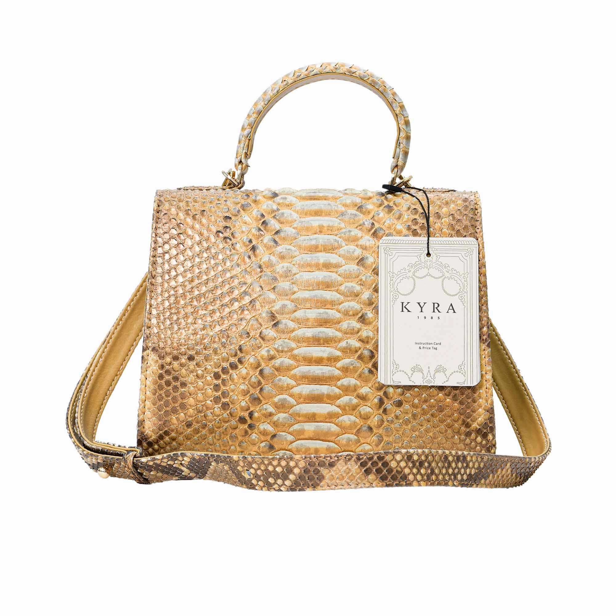 Kyra Women's Luna Handbags Two Tone Gold