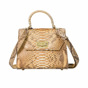 Kyra Women's Luna Handbags Two Tone Gold