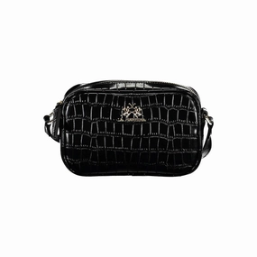 La Martina Black Polyethylene Women Women's Handbag