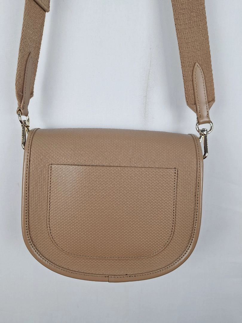 Lacoste Taupe Chantaco Round Crossover Handbag
