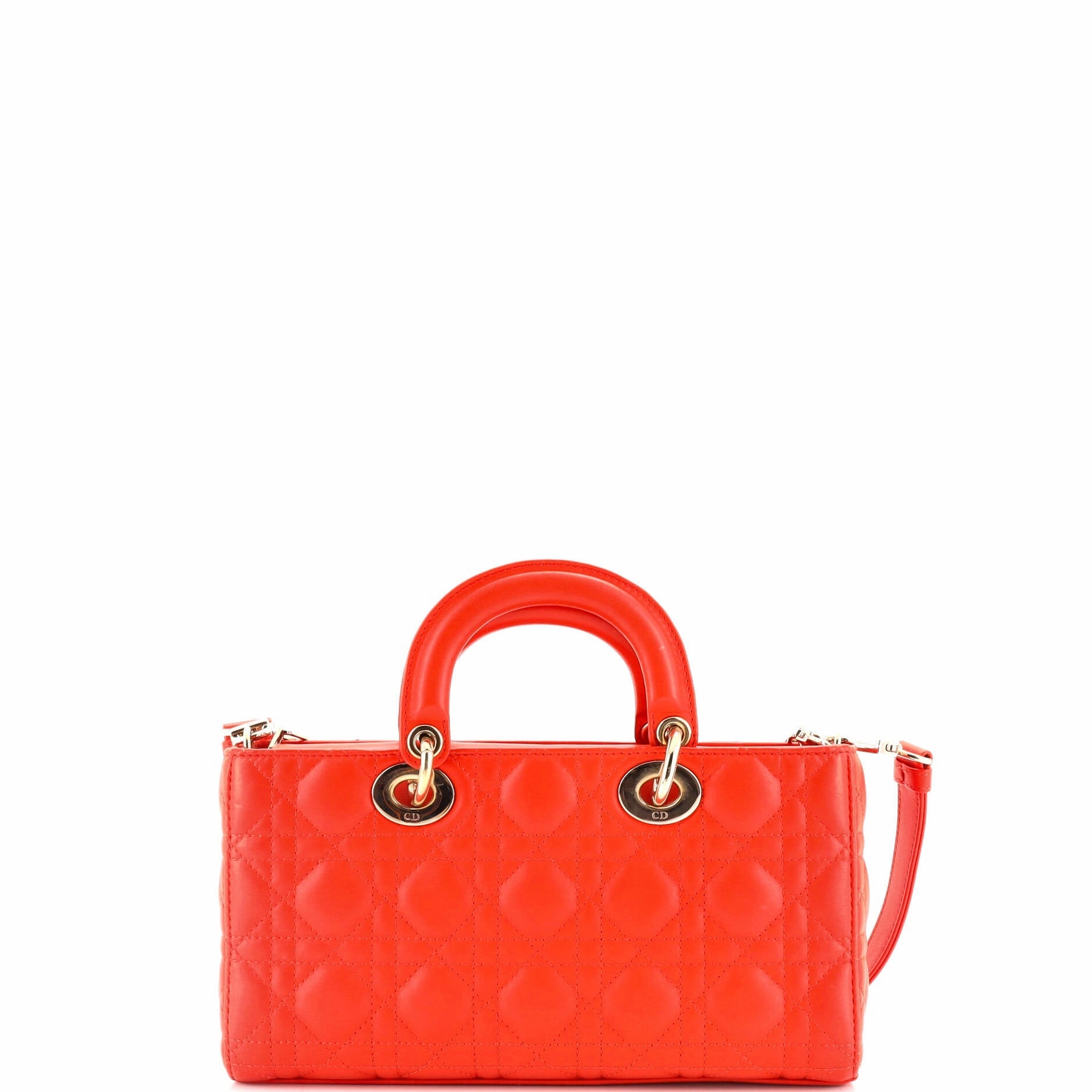 Lady D-Joy Bag Cannage Quilt Lambskin Medium