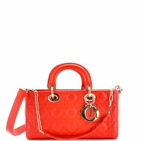Lady D-Joy Bag Cannage Quilt Lambskin Medium
