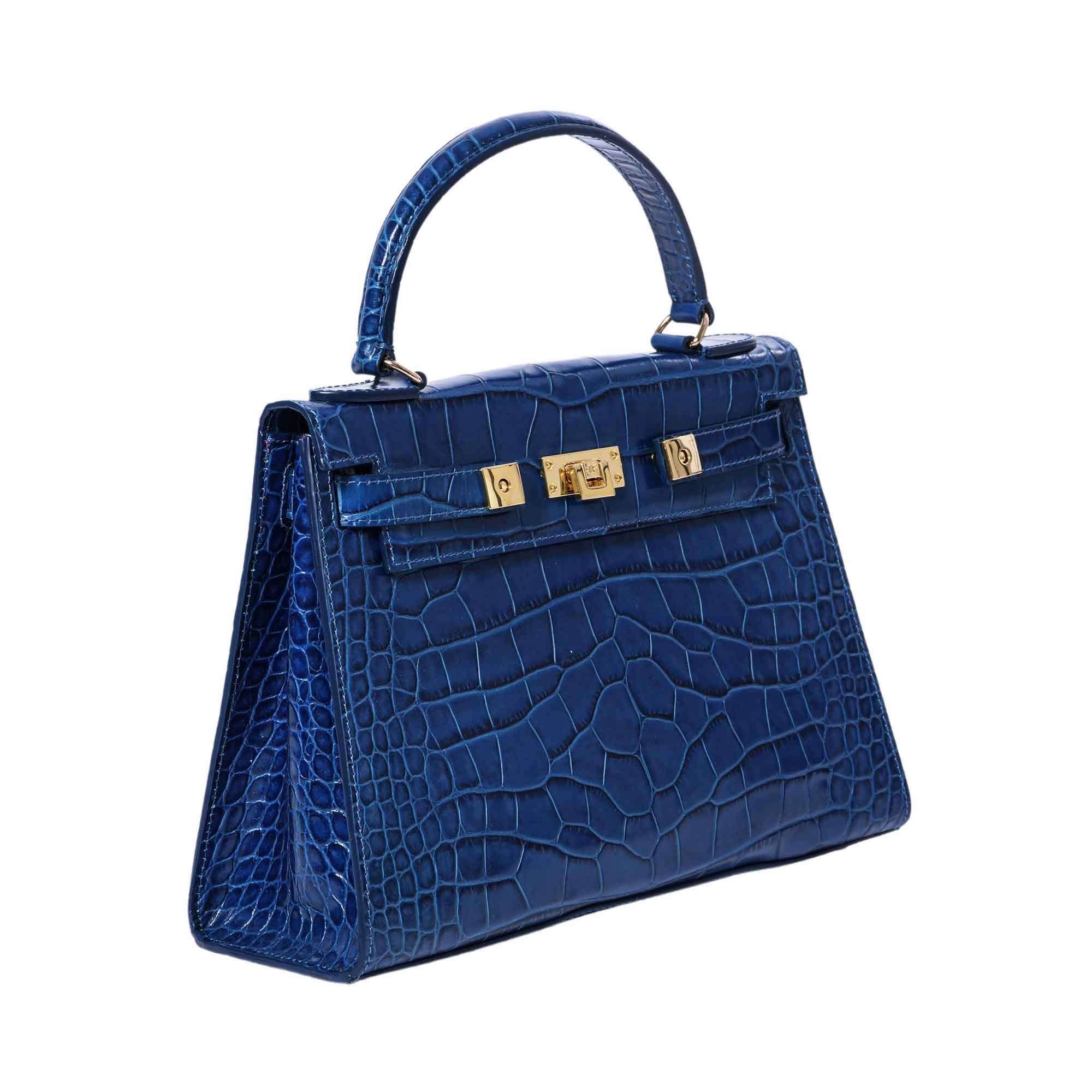 Lalage Maya Large Top Handle Handbag with optional Crossbody strap