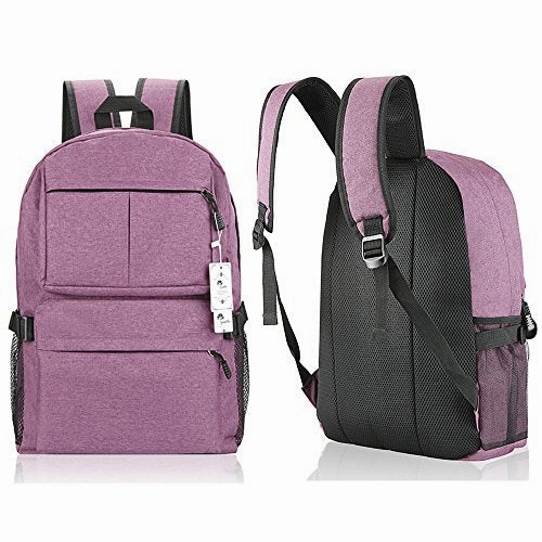 Laptop Backpack, Winblo 15 15.6 Inch College Backpack With Usb Charging Port Light Weight Travel