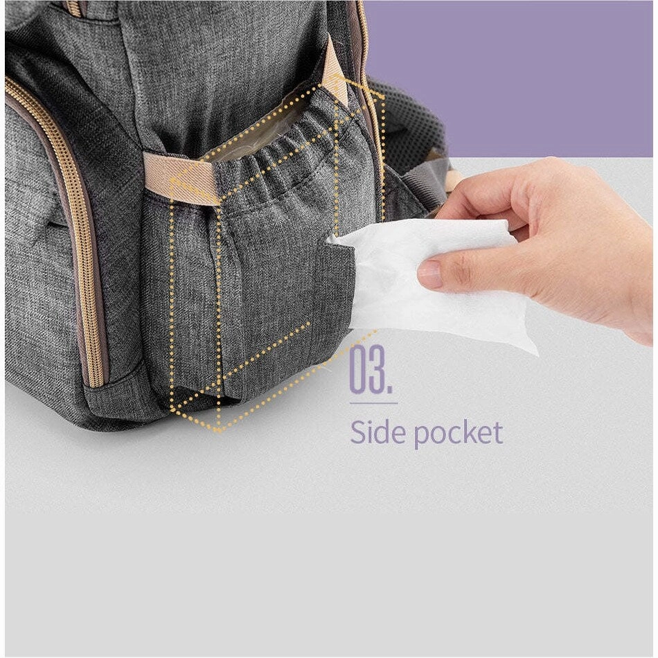 Large Capacity Nappy Bag Travel Backpack