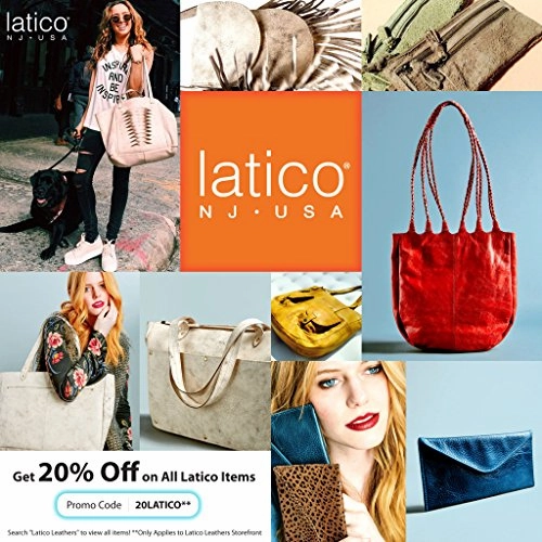 Latico Leathers Grammercy Park Laptop Brief, Caf, One Size, 100% Authentic Leather, Made In India