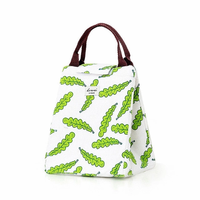 Lattice Print Lunch Bag Portable Cooler Insulated Picnic Bento Tote Travel Fruit Drink Food Fresh Organizer Accessories Supplies