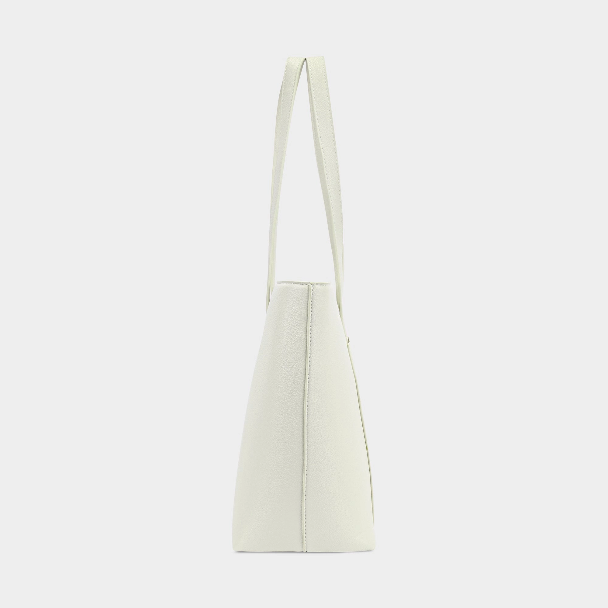 Lavie Luxe Bliss Off White Large Women's Tote
