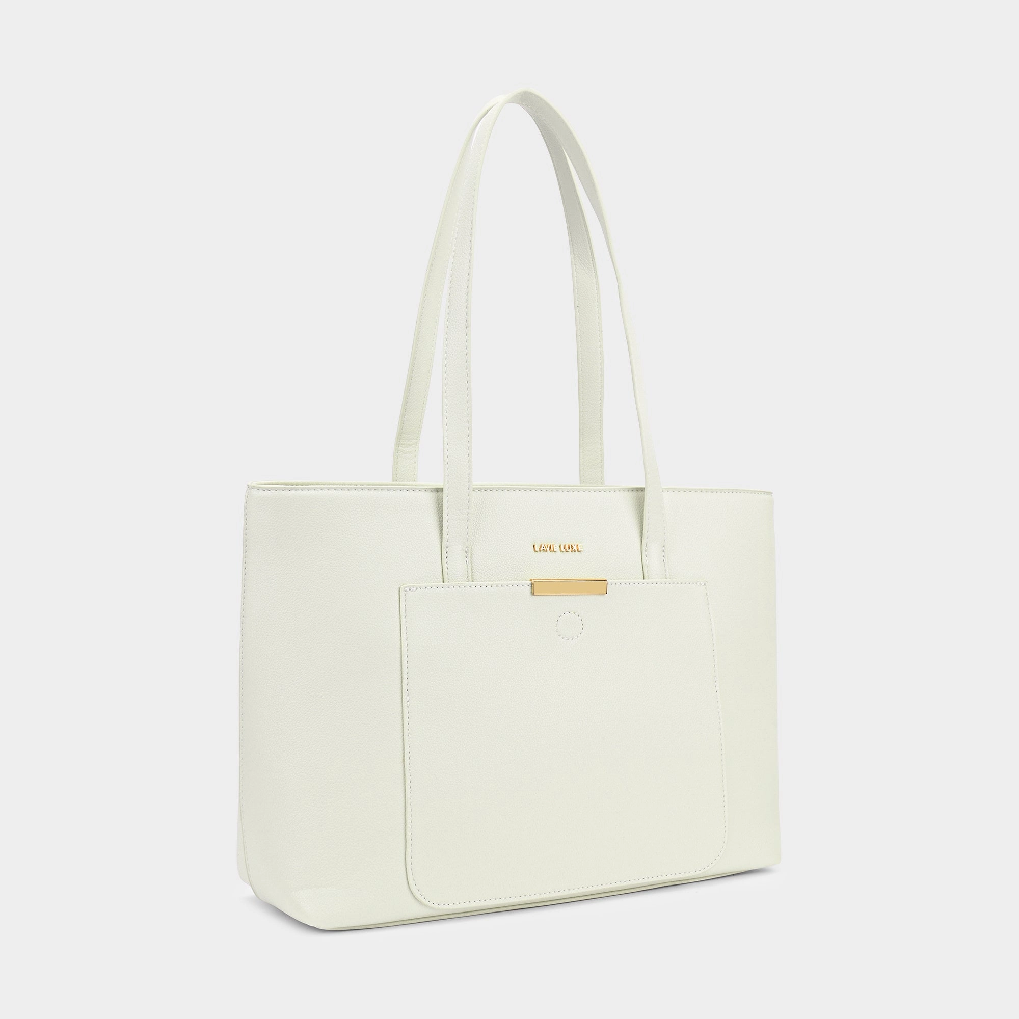 Lavie Luxe Bliss Off White Large Women's Tote