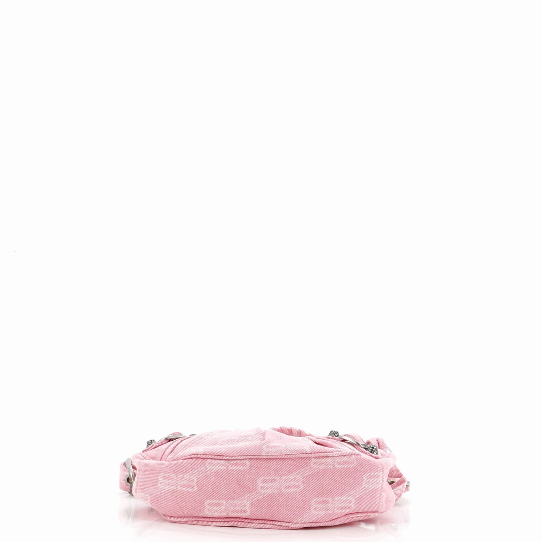 Le Cagole Giant Studs Shoulder Bag BB Denim XS