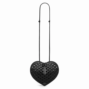 Le Cur Bag Lux Calfskin, Black Perfo Pois