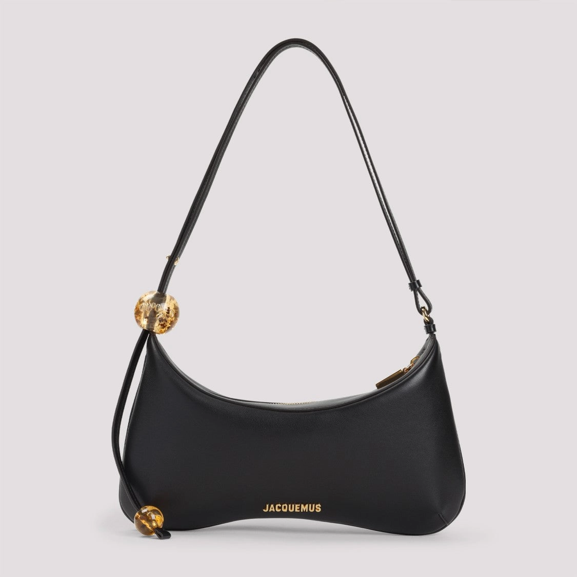 Le Grand Bisou Perle Black Lamb Leather Handbag
