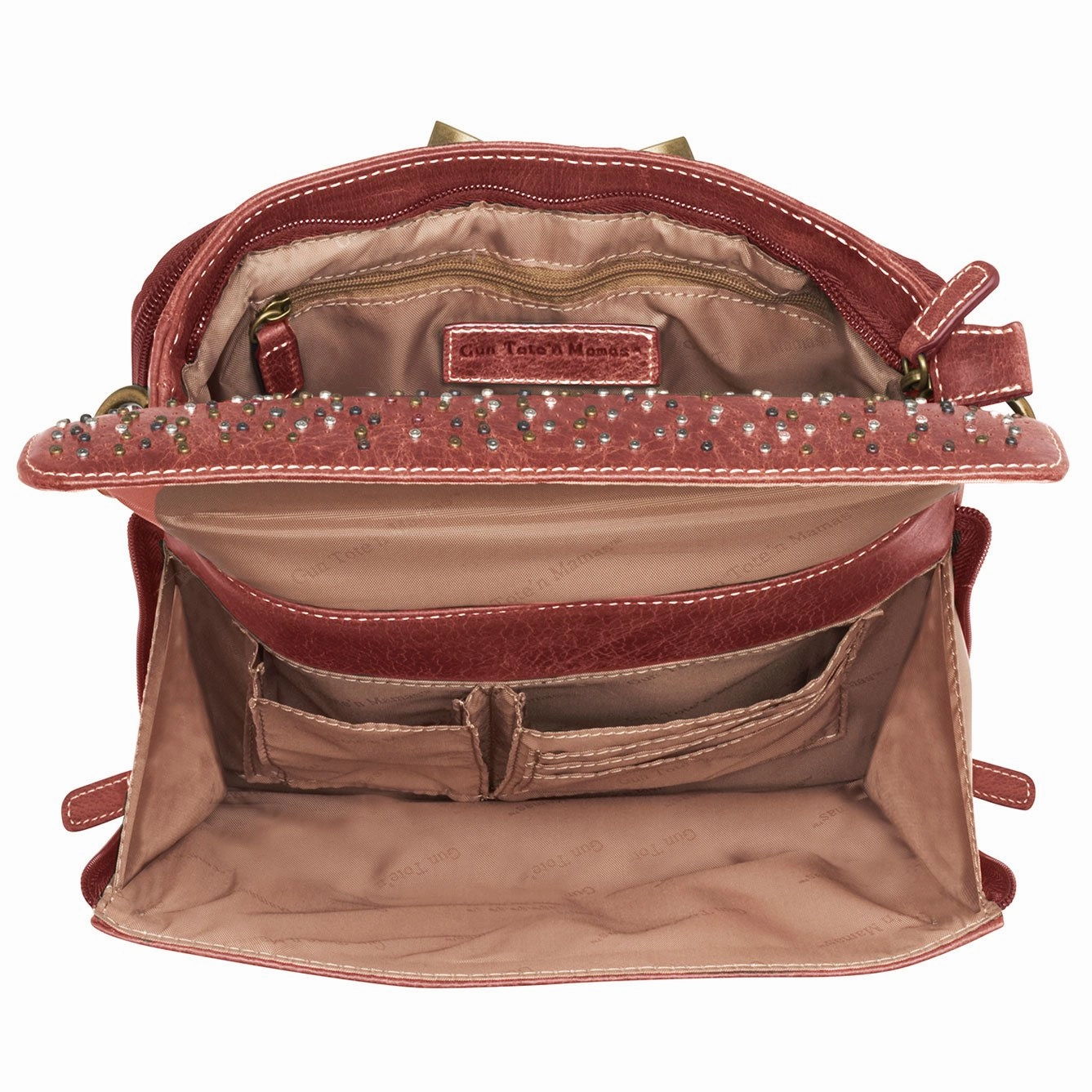 Leather Shoulder ClutchRed