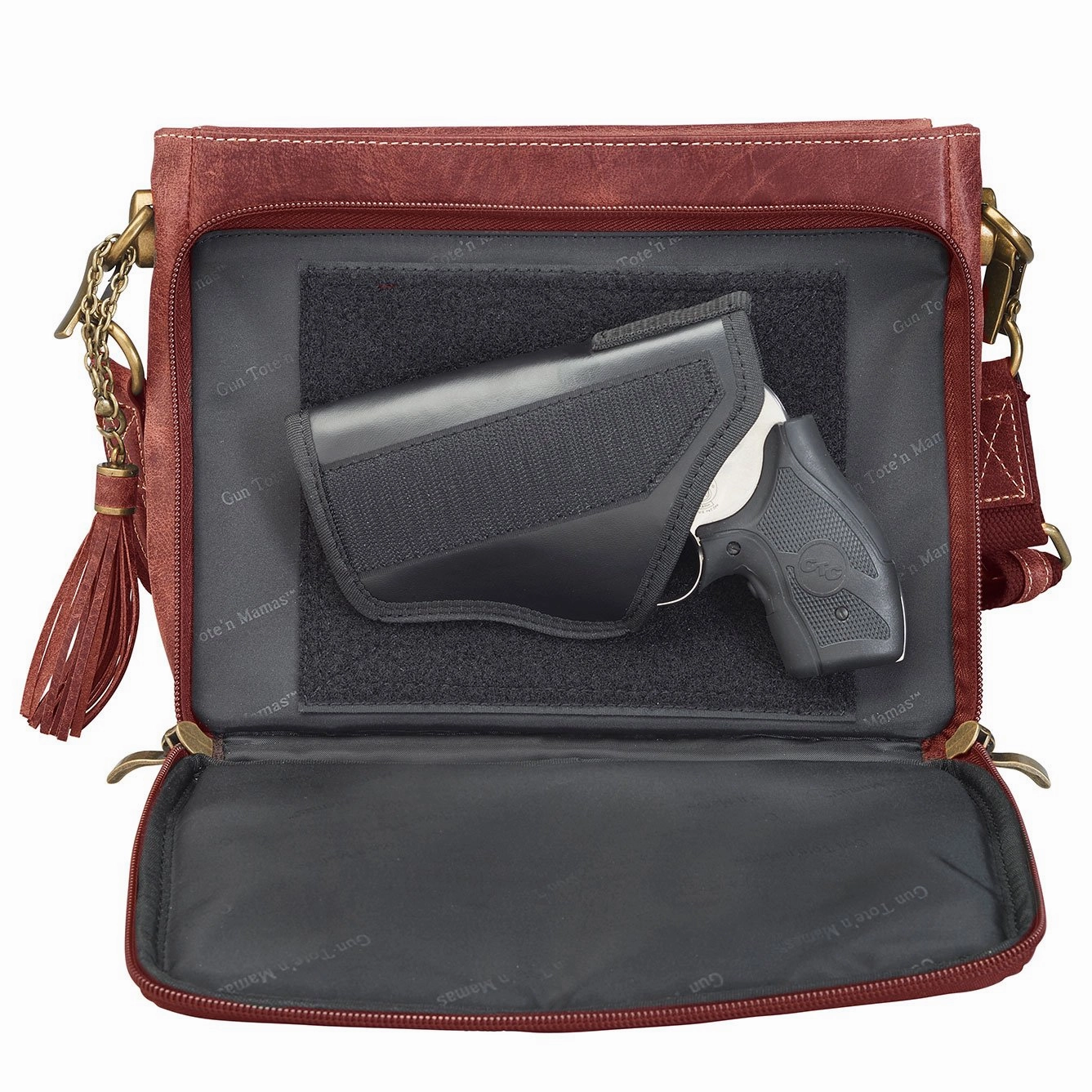Leather Shoulder ClutchRed