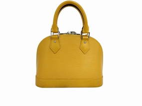 Leather Tote Bag with Shoulder Strap and Padlock