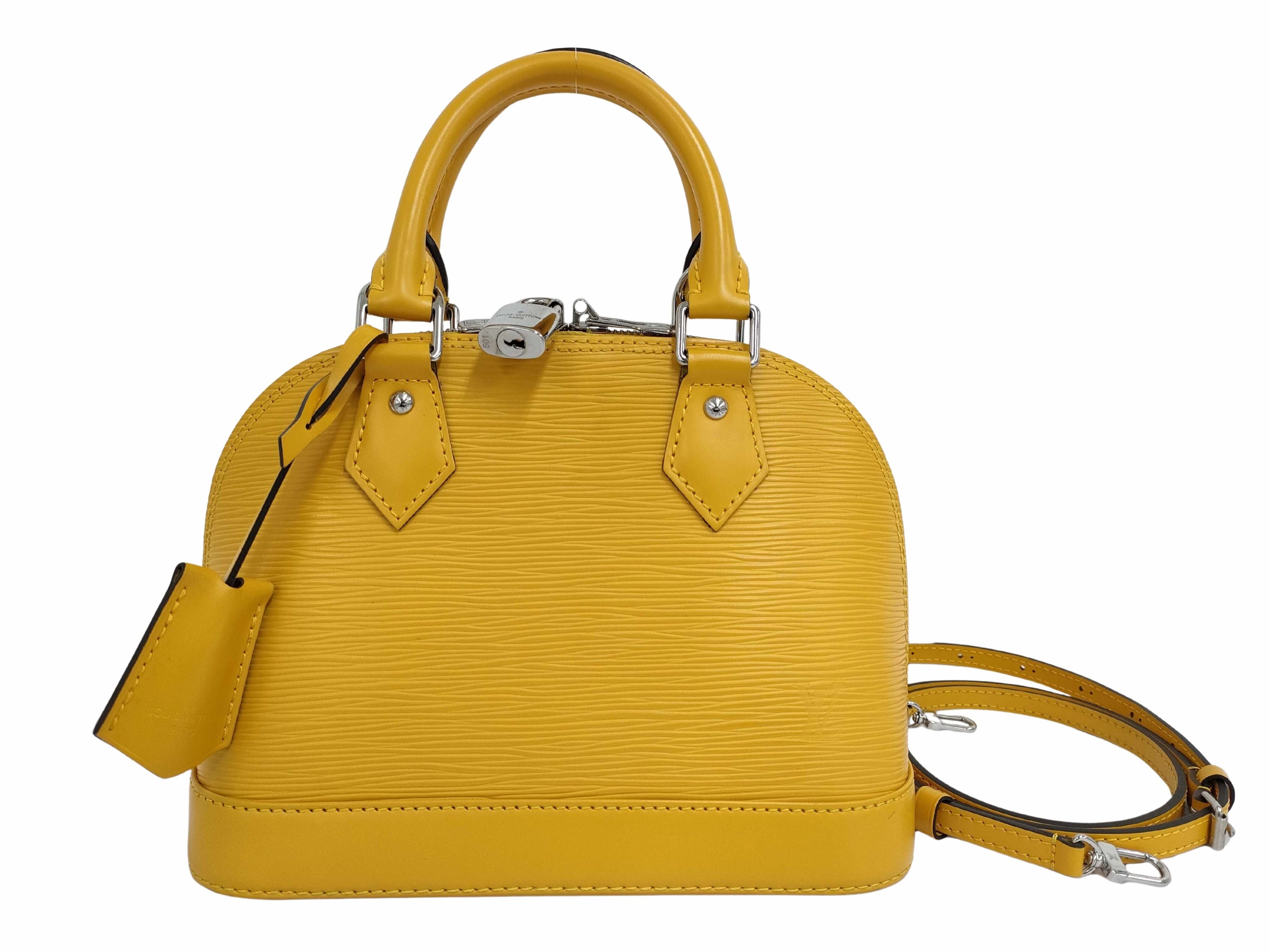 Leather Tote Bag with Shoulder Strap and Padlock