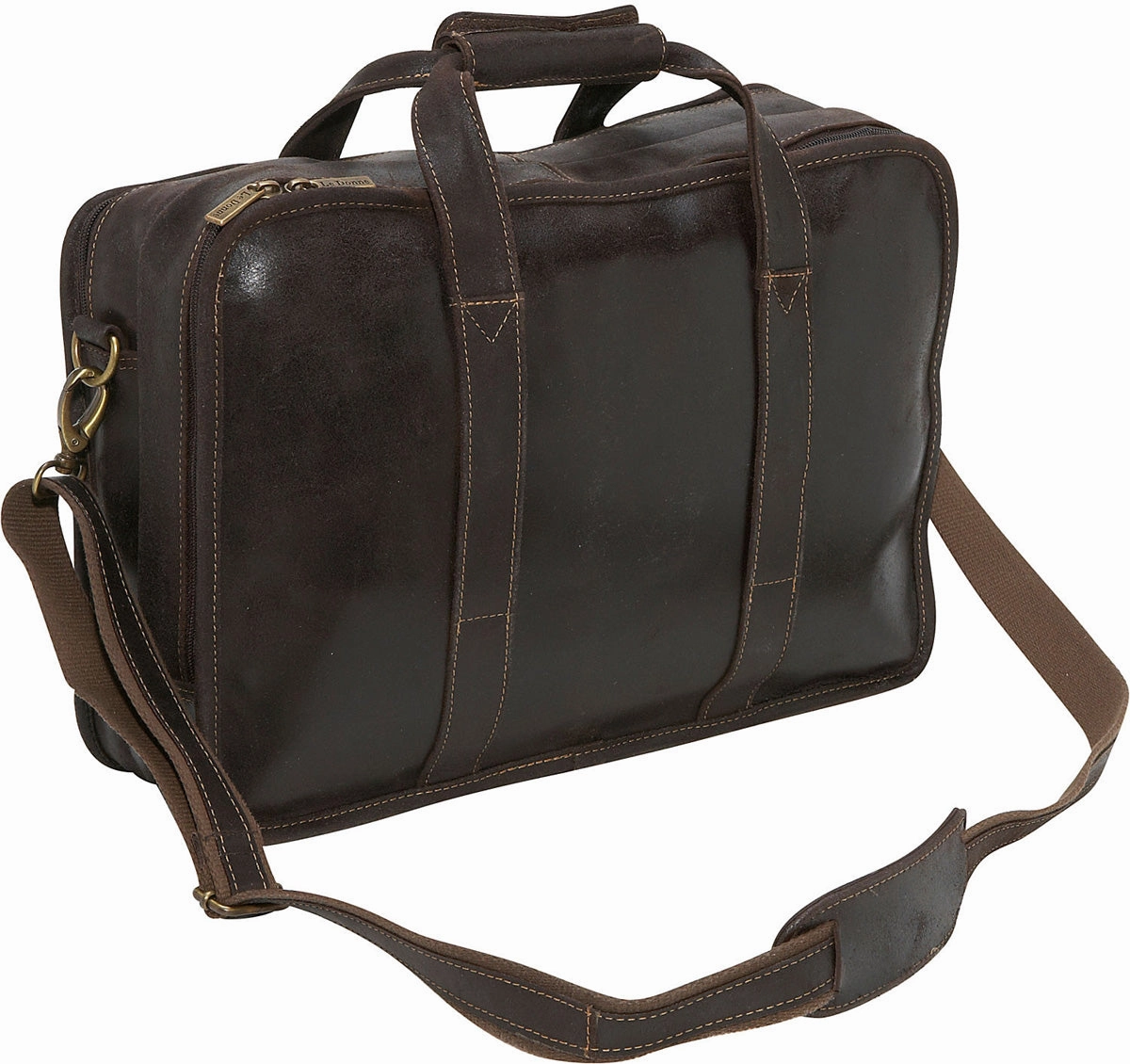 Ledonne Leather Distressed Leather Multi Function Brief