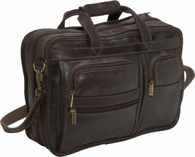 Ledonne Leather Distressed Leather Multi Function Brief
