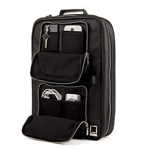 Lencca Quadra 4-In-1 Backpack   Messenger   Briefcase   Tote Bag For Up To 15.6 Inch Laptops -