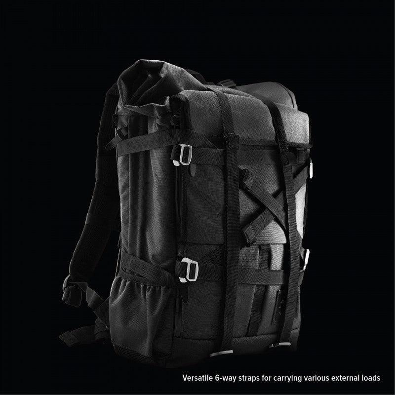 Life Behind Bars The Peloton Asphalt Rolltop Backpack