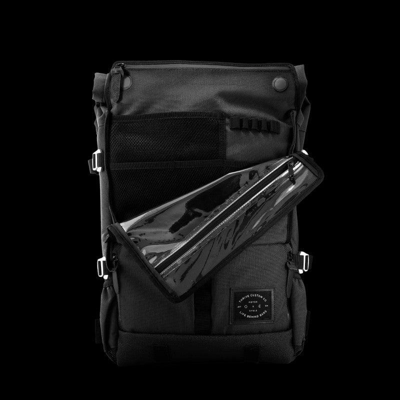 Life Behind Bars The Peloton Asphalt Rolltop Backpack