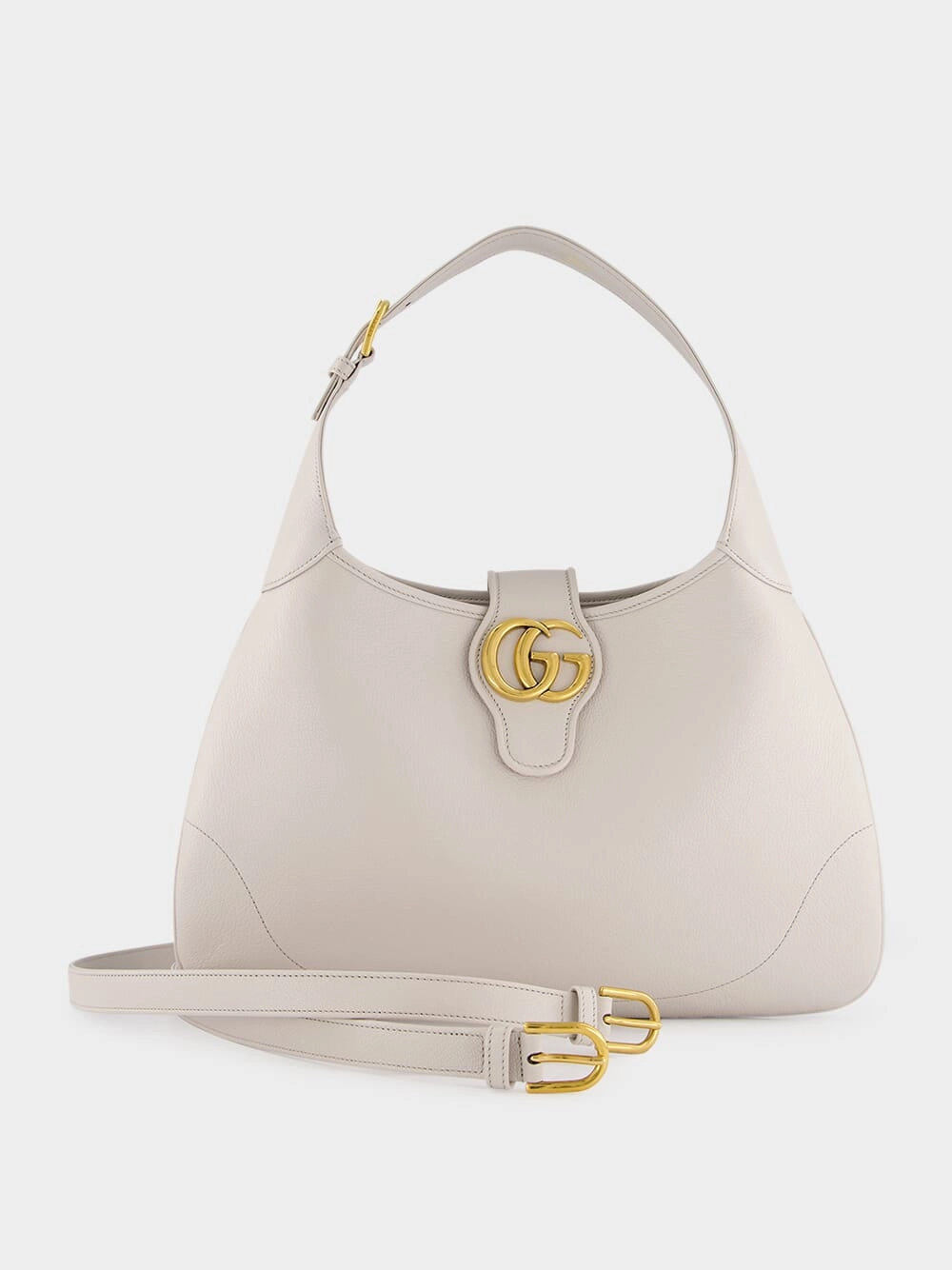 Light Grey Aphrodite Medium Shoulder Bag