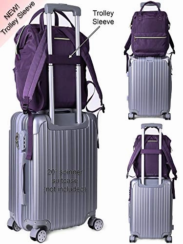 Lily & Drew Casual Travel Daypack School Backpack For Men Women And 14 Inch Laptop Computer, With