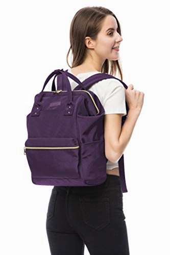 Lily & Drew Casual Travel Daypack School Backpack For Men Women And 14 Inch Laptop Computer, With