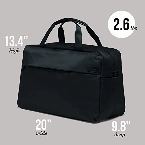 Lipault - City Plume Duffel Bag - Top Handle Shoulder Overnight Travel Weekender Luggage for Women - Black