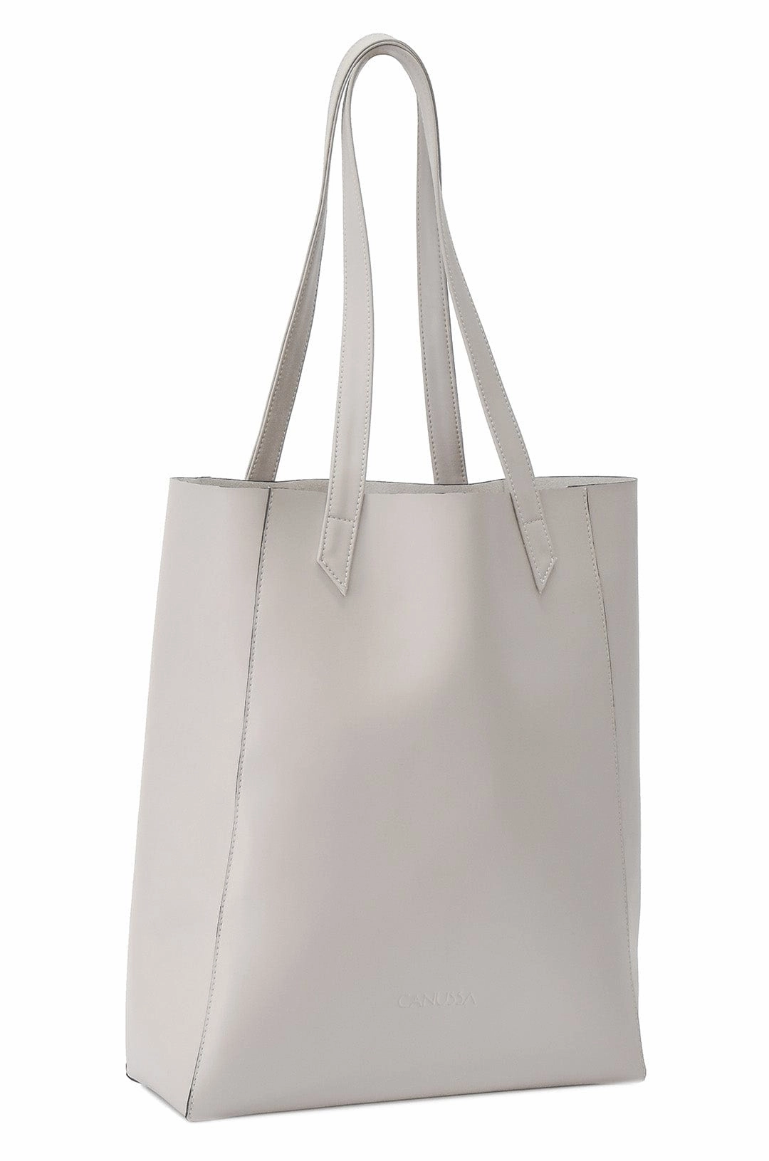 Lite Vegan Leather Everyday Tote Bag | Stone
