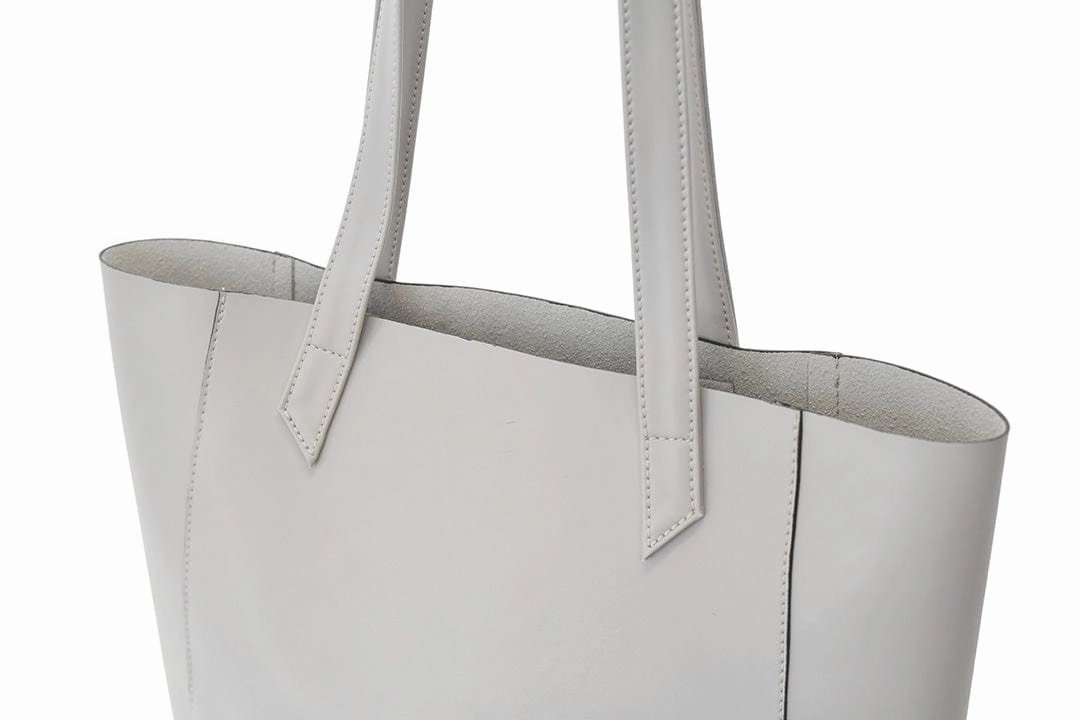 Lite Vegan Leather Everyday Tote Bag | Stone