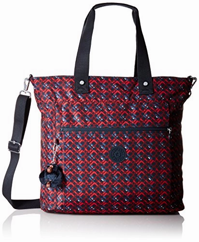 Lizzie Printed Laptop Tote Shoulder Bag, Groovy Lines, One Size