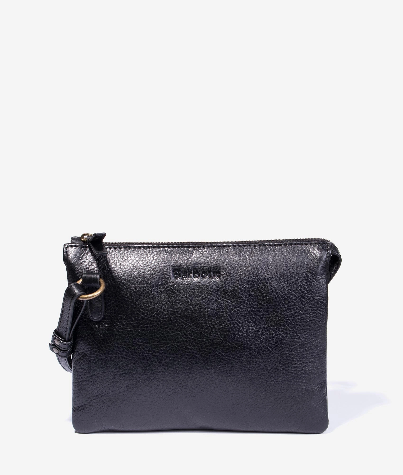 Lochy leather crossbody in black