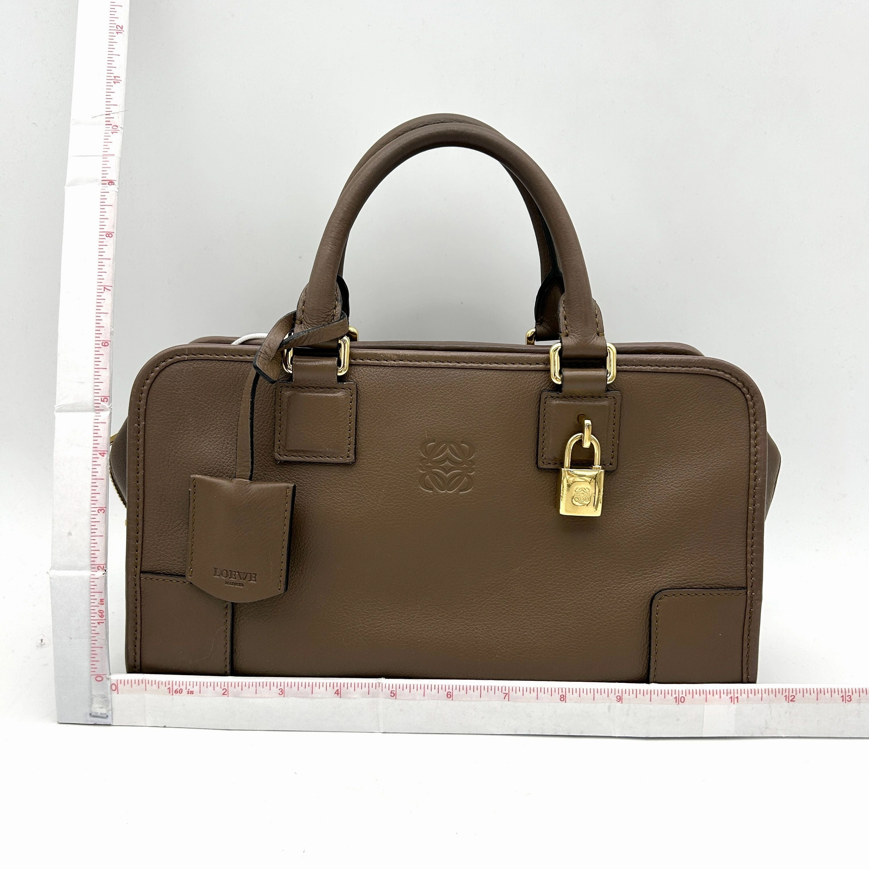 Loewe | Bags | Loewe Amazona 23 Handbag Shoulder Bag 2way Mini Boston Crossbody Dark Brown LA33196