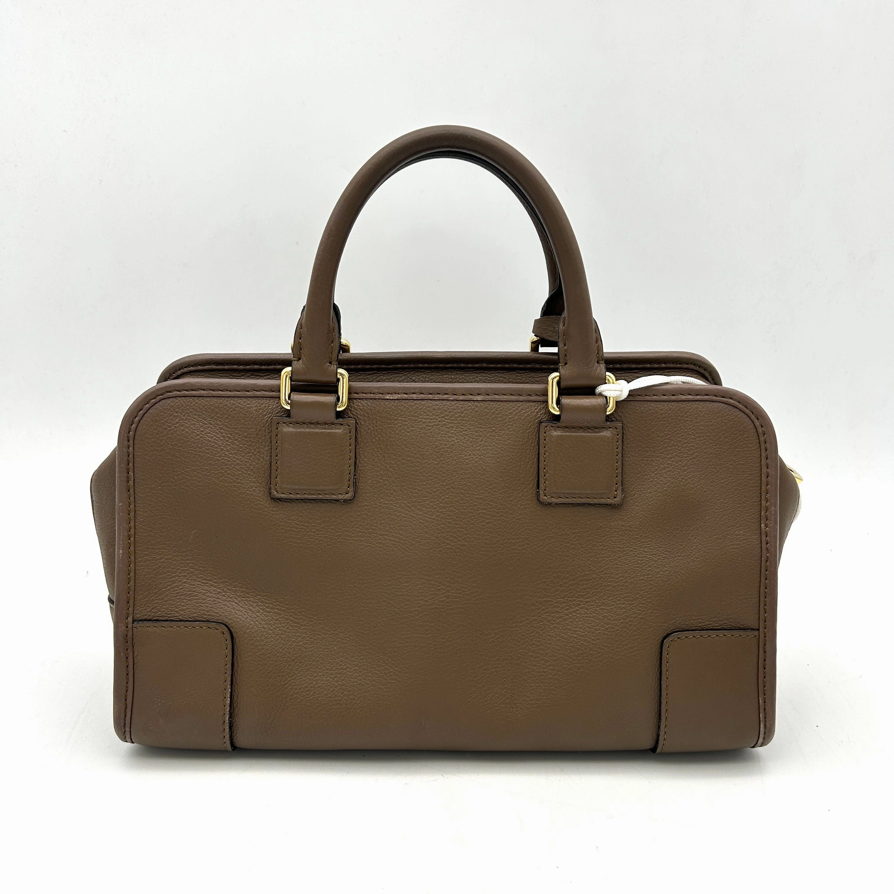 Loewe | Bags | Loewe Amazona 23 Handbag Shoulder Bag 2way Mini Boston Crossbody Dark Brown LA33196
