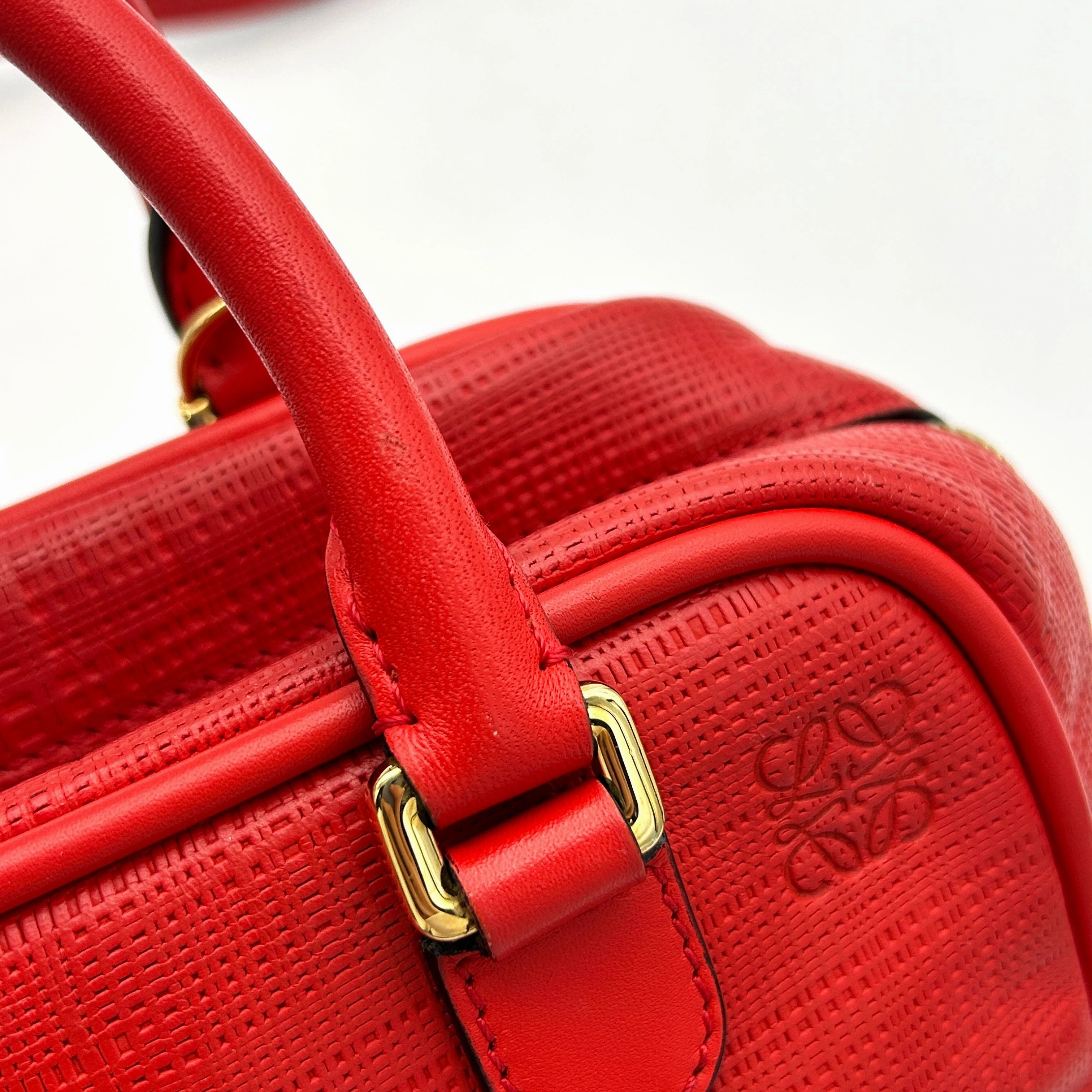 Loewe | Bags | Loewe Loewe Bag Ladys Handbag Shoulder 2way Leather Amazona 75 Medium Red LA13544