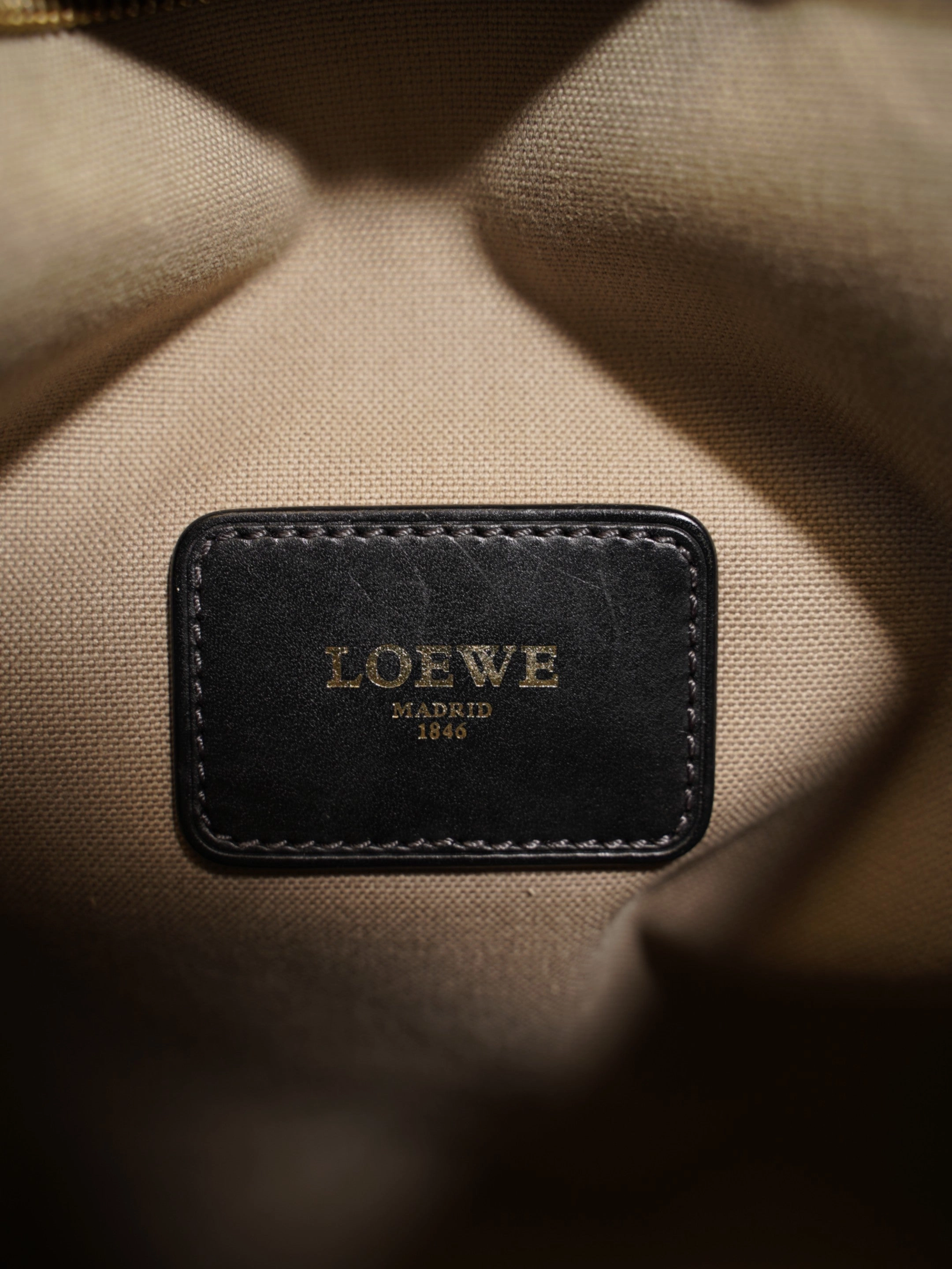 Loewe Anagram Crossbody Grey Canvas