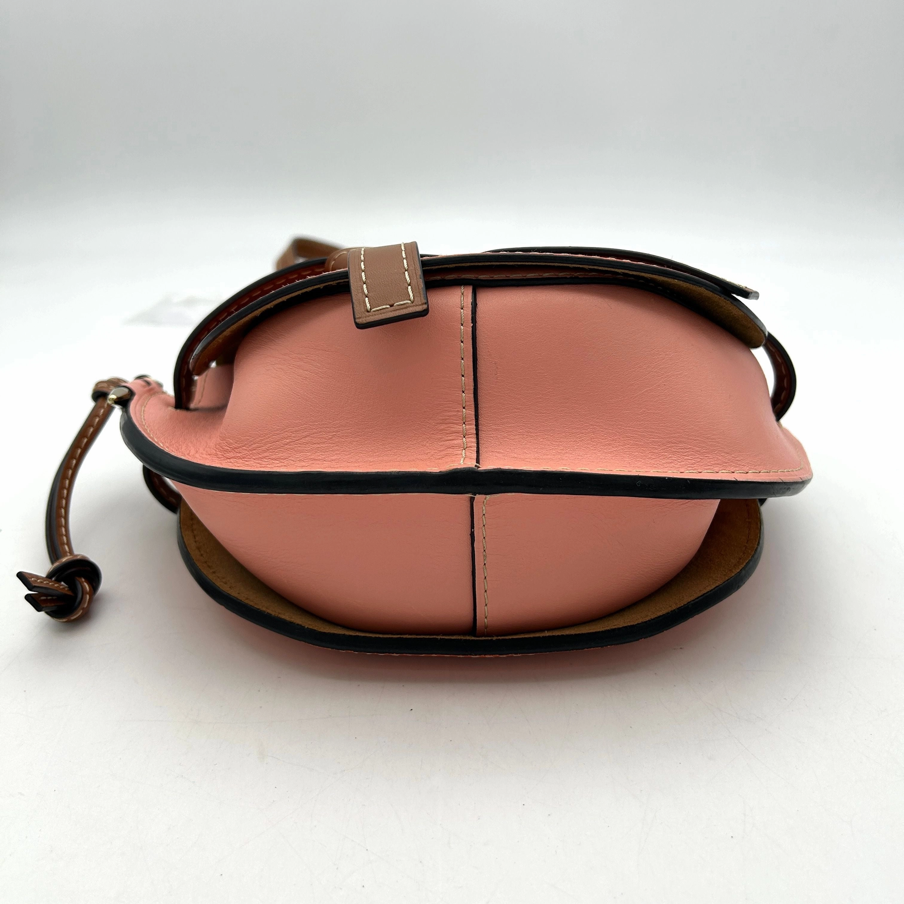 LOEWE Calfskin Small Gate Crossbody Bag Orange Blossom LA30340