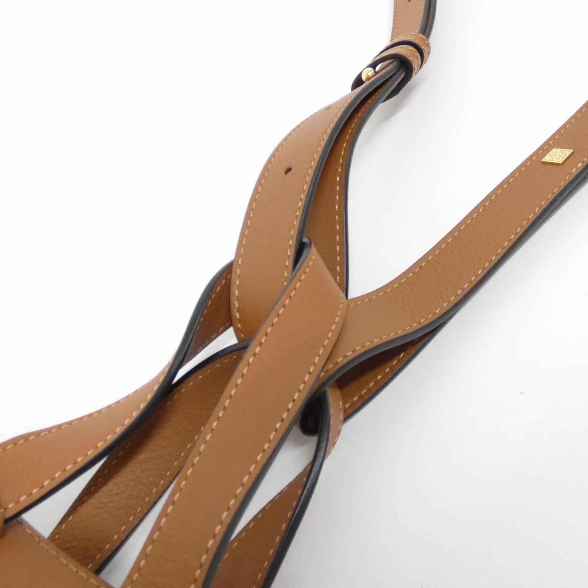 Loewe Canvas Leather Shoulder Bag (Pre-Owned)