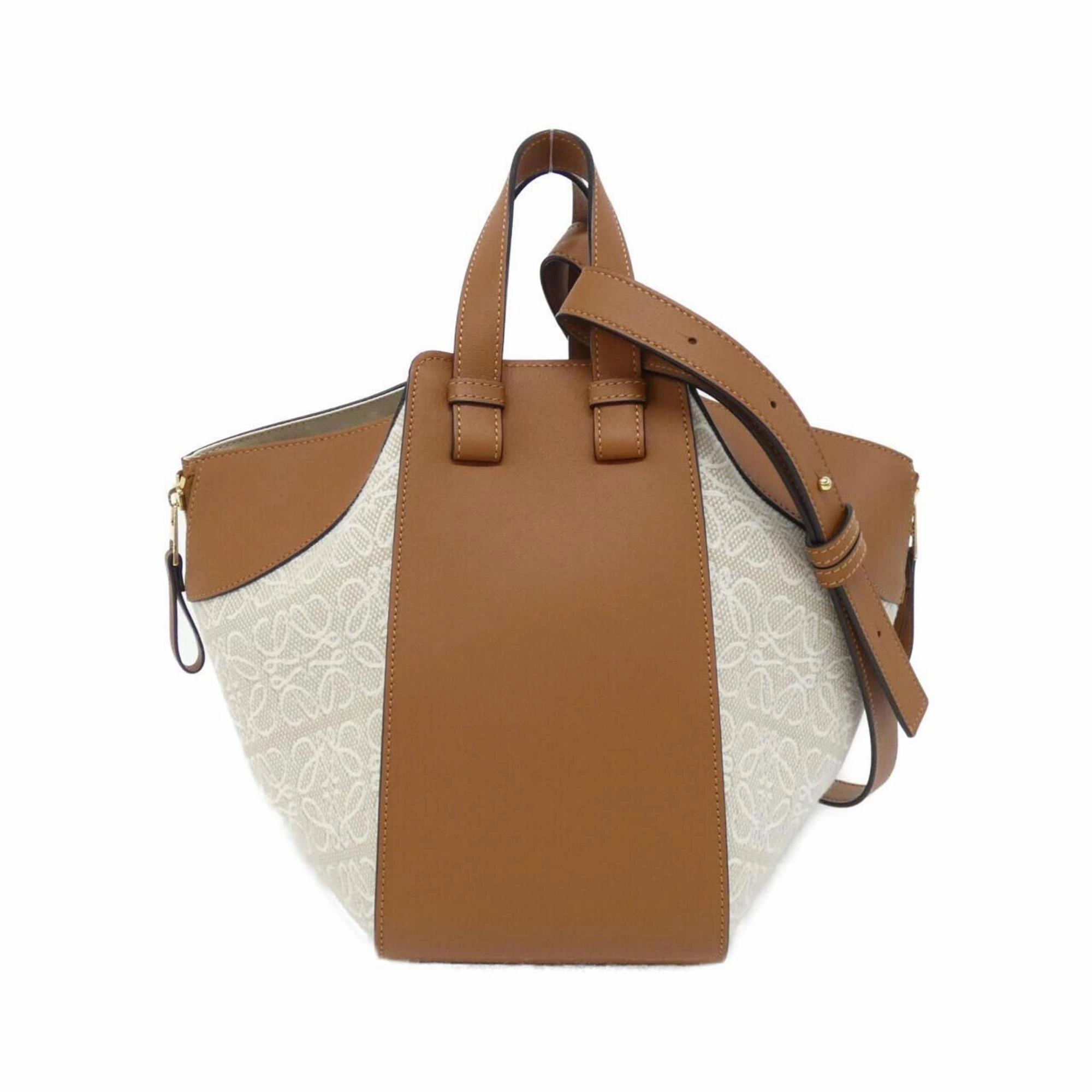 Loewe Canvas Leather Shoulder Bag (Pre-Owned)