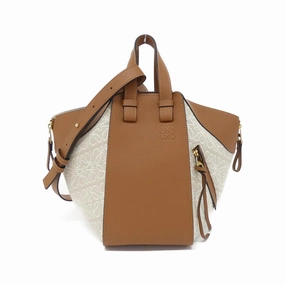 Loewe Canvas Leather Shoulder Bag (Pre-Owned)