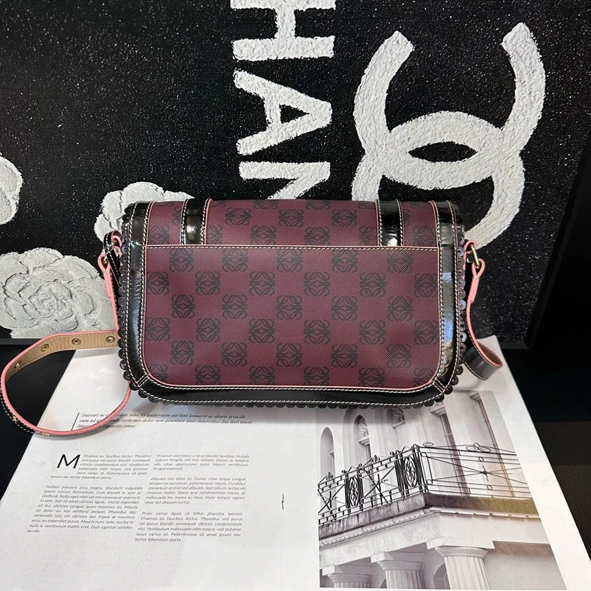loewe cherry bow postman cambridge crossbody bag