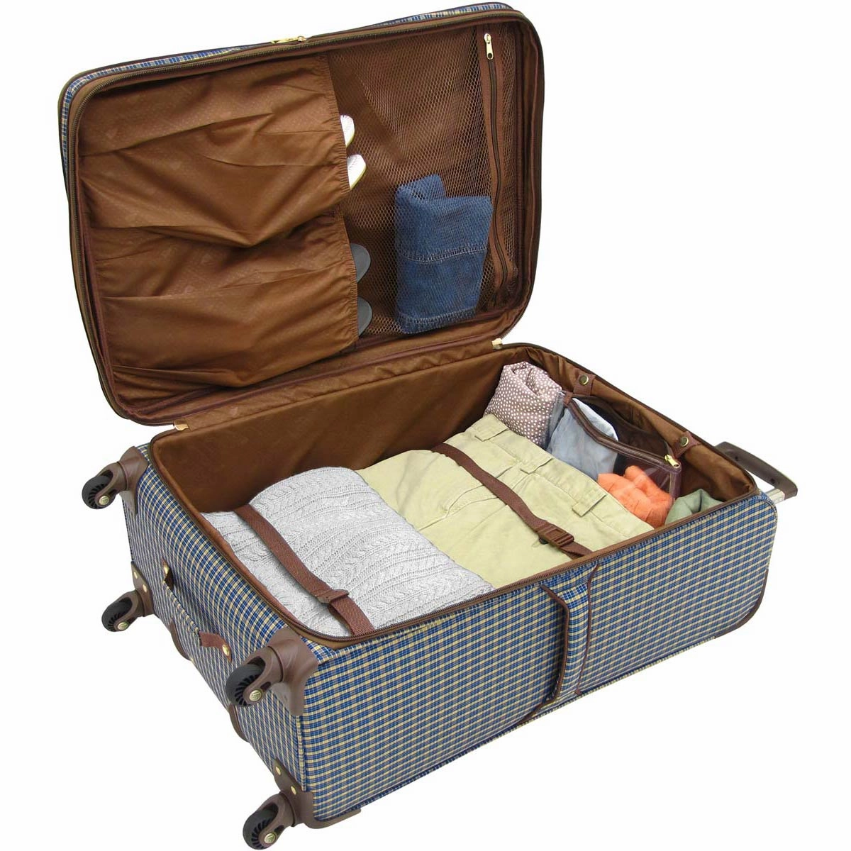 London Fog Kensington 21In Expandable Spinner Carry On