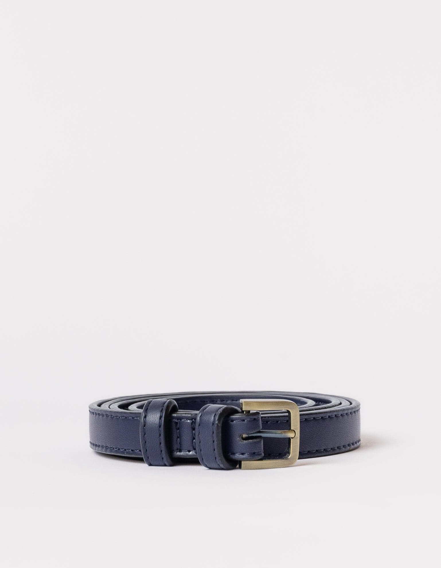 Long Apple Leather Vegan Belt Bag Strap | Navy