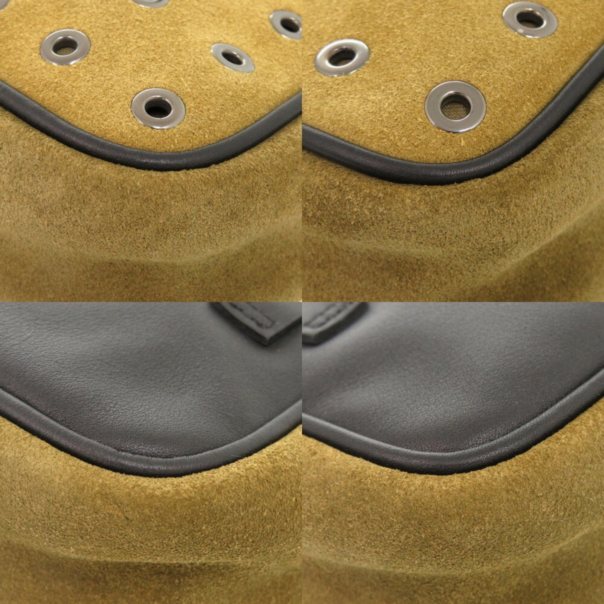 Longchamp  Leather Suede Shoulder Bag (Pre-Owned)